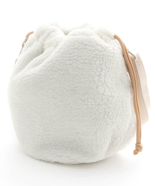 algy（アルジー）の「巾着ポシェット（ショルダーバッグ・キッズ・ミント/オフホワイト・FREE）」の5枚目の写真