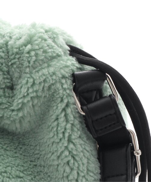 algy（アルジー）の「巾着ポシェット（ショルダーバッグ・キッズ・ミント/オフホワイト・FREE）」の6枚目の写真