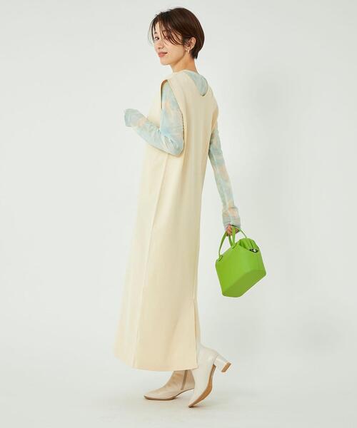 グリーンレーベルリラクシング セットアップ風ワンピース お呼ばれ きれいめ green label relaxing（グリーンレーベルリラクシング）の