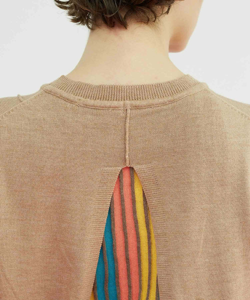 FRAPBOIS(フラボア)の「シエルニット(ニット/セーター・レディース・ベージュ/ブラック・1)」の15枚目の写真