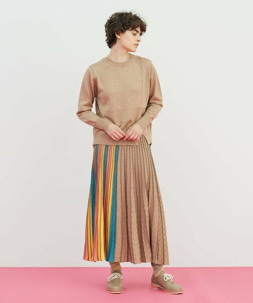 FRAPBOIS(フラボア)の「シエルニット(ニット/セーター・レディース・ベージュ/ブラック・1)」の16枚目の写真