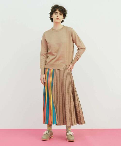 FRAPBOIS(フラボア)の「シエルニット(ニット/セーター・レディース・ベージュ/ブラック・1)」の20枚目の写真