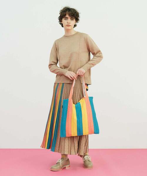 FRAPBOIS(フラボア)の「シエルニット(ニット/セーター・レディース・ベージュ/ブラック・1)」の5枚目の写真