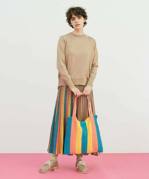 FRAPBOIS(フラボア)の「シエルニット(ニット/セーター・レディース・ベージュ/ブラック・1)」の13枚目の写真