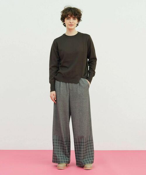 FRAPBOIS(フラボア)の「シエルニット(ニット/セーター・レディース・ベージュ/ブラック・1)」の14枚目の写真