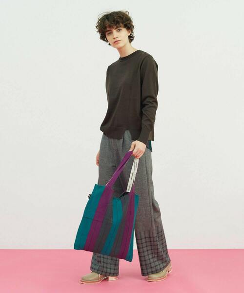 FRAPBOIS(フラボア)の「シエルニット(ニット/セーター・レディース・ベージュ/ブラック・1)」の22枚目の写真