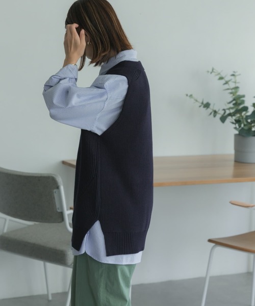 FORK&SPOON（フォークアンドスプーン）の「FORK&SPOON　オックスRCシャツ（シャツ/ブラウス・レディース・オフホワイト/ストライプ・1）」の17枚目の写真