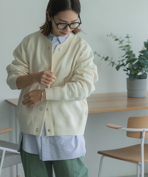 FORK&SPOON（フォークアンドスプーン）の「FORK&SPOON　オックスRCシャツ（シャツ/ブラウス・レディース・オフホワイト/ストライプ・1）」の15枚目の写真