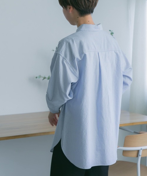 FORK&SPOON（フォークアンドスプーン）の「FORK&SPOON　オックスRCシャツ（シャツ/ブラウス・レディース・オフホワイト/ストライプ・1）」の11枚目の写真