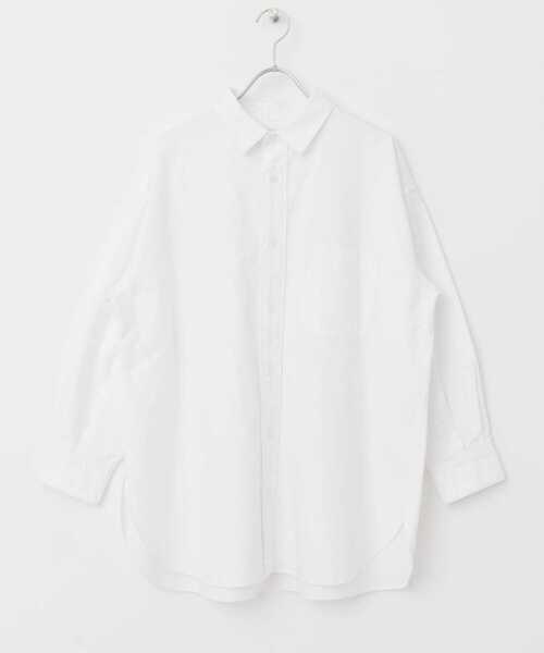 FORK&SPOON（フォークアンドスプーン）の「FORK&SPOON　オックスRCシャツ（シャツ/ブラウス・レディース・オフホワイト/ストライプ・1）」の6枚目の写真