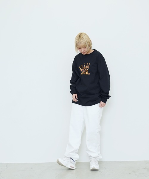 XLARGE(エクストララージ)の「XLARGE / エクストララージ XL CROWN L/S TEE ロンT(Tシャツ/カットソー・メンズ・ホワイト/バーガンディー/ブラック・MEDIUM/LARGE/X-LARGE)」の5枚目の写真