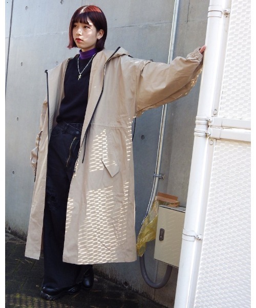 VIBGYOR（ヴィブジョー）の「【Re:one】Long loose mod coat(MA)（モッズコート・メンズ・ベージュ・FREE）」の7枚目の写真