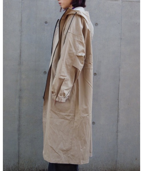 VIBGYOR（ヴィブジョー）の「【Re:one】Long loose mod coat(MA)（モッズコート・メンズ・ベージュ・FREE）」の8枚目の写真