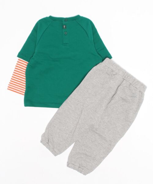 moimoln（モイモルン）の「【セットアップ】バルーンベアートップス＆パンツ（Tシャツ/カットソー・キッズ・グリーン・90cm/110cm/120cm/100cm）」の6枚目の写真