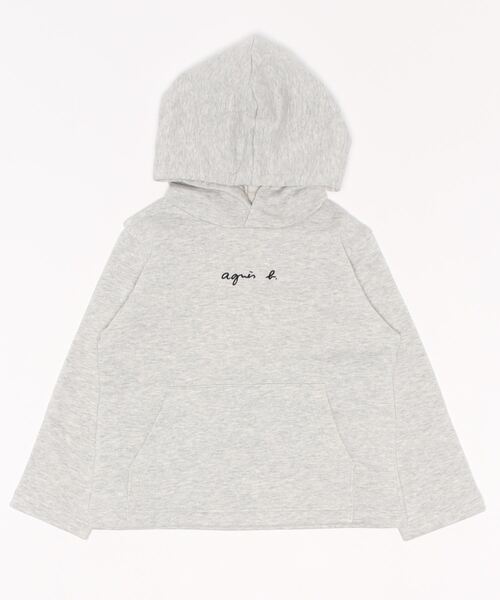 agnes b.（アニエスベー）の「K330 E SWEAT HOODIE キッズ フーディ（パーカー・キッズ・グレー系その他・12YEAR/10YEAR/8YEAR/6YEAR/4YEAR）」の3枚目の写真