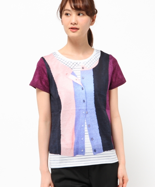 PS Paul Smith 2022AW Happy カラーブロックカーディガン Paul Smith BLACK Paul by Paul Smith（ポールスミスブラック ポール