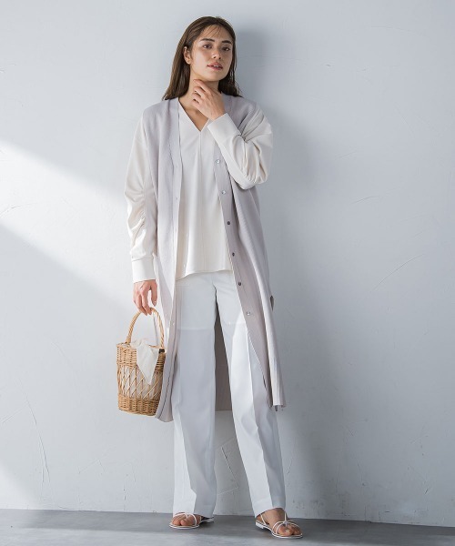 MAYSON GREY(メイソングレイ)の「【ECOBLUE】ベイカーディテールワイドパンツ(スラックス・レディース・ブラック/ブルー/ホワイト・SS/S/M/L)」の21枚目の写真