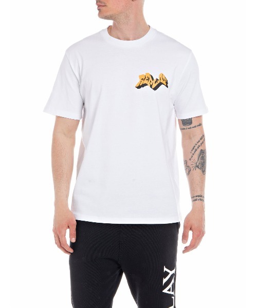 【セール】オーガニックコットンプリントBIKER-T（Tシャツ/カットソー）｜REPLAY（リプレイ）