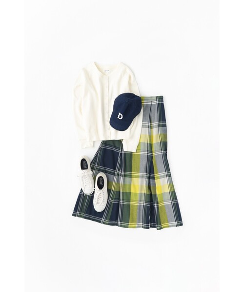 Dessin（デッサン）の「◆【大人着映えスカート・後ろウエストゴム】チェックマーメイドスカート＜XS～L＞（スカート・レディース・ワイン系3/ネイビー系1/ライトイエロー系2・02/00/03/01）」の22枚目の写真