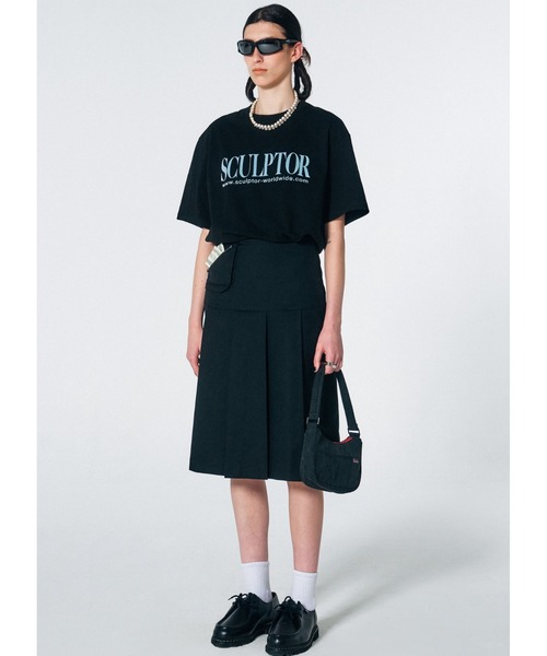 SCULPTOR(スカルプター)の「Twill Hobo Bag/ツイルホボバック(トートバッグ・レディース・ブラック/ベージュ・FREE)」の3枚目の写真