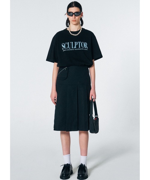 SCULPTOR(スカルプター)の「Twill Hobo Bag/ツイルホボバック(トートバッグ・レディース・ブラック/ベージュ・FREE)」の4枚目の写真