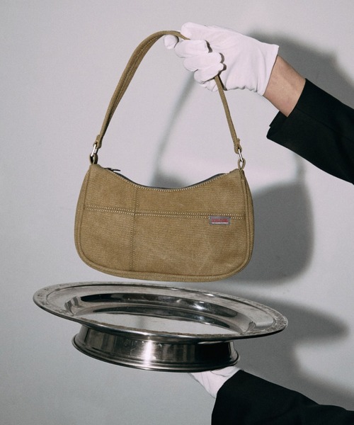 SCULPTOR(スカルプター)の「Twill Hobo Bag/ツイルホボバック(トートバッグ・レディース・ブラック/ベージュ・FREE)」の13枚目の写真