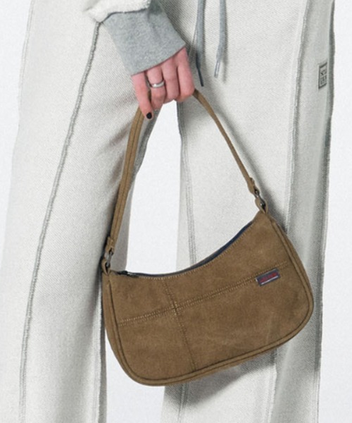 SCULPTOR(スカルプター)の「Twill Hobo Bag/ツイルホボバック(トートバッグ・レディース・ブラック/ベージュ・FREE)」の12枚目の写真