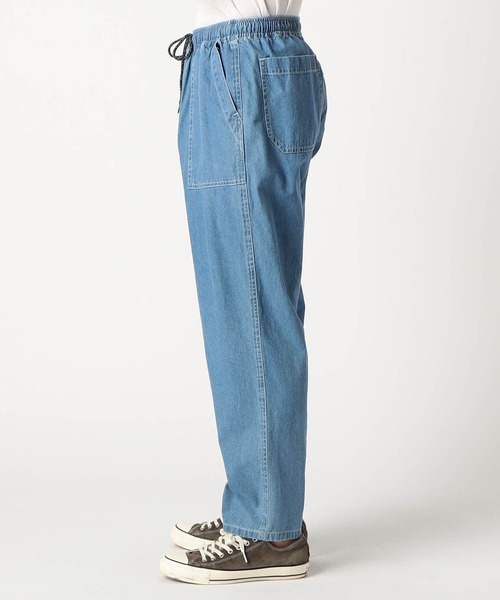 Grand PARK（グランドパーク）の「ライトデニムイージーベイカーパンツ（セットアップ対応アイテム）（デニムパンツ・メンズ・ネイビー/ブルー・X-LARGE/LARGE/MEDIUM）」の7枚目の写真