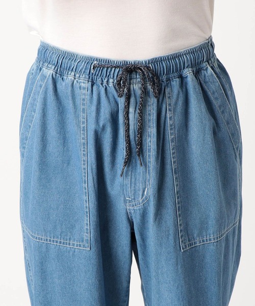 Grand PARK（グランドパーク）の「ライトデニムイージーベイカーパンツ（セットアップ対応アイテム）（デニムパンツ・メンズ・ネイビー/ブルー・X-LARGE/LARGE/MEDIUM）」の8枚目の写真