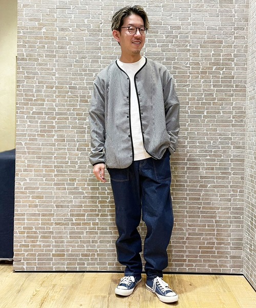 Grand PARK（グランドパーク）の「ライトデニムイージーベイカーパンツ（セットアップ対応アイテム）（デニムパンツ・メンズ・ネイビー/ブルー・X-LARGE/LARGE/MEDIUM）」の20枚目の写真