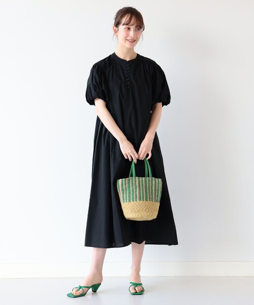 Ray BEAMS（レイビームス）の「Ray BEAMS / コットン ヨークギャザー ワンピース（ワンピース・レディース・ブラック/パープル/グリーン・ONE SIZE）」の18枚目の写真