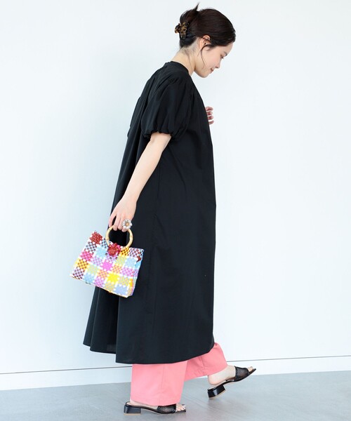 Ray BEAMS（レイビームス）の「Ray BEAMS / コットン ヨークギャザー ワンピース（ワンピース・レディース・ブラック/パープル/グリーン・ONE SIZE）」の10枚目の写真