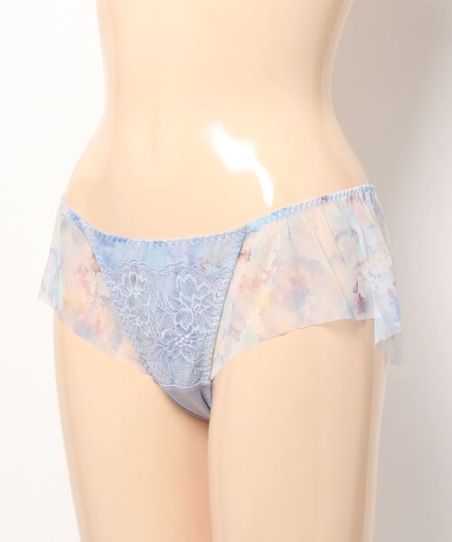 AMOSTYLE BY Triumph(アモスタイルバイトリンプ)の「ボーイズレングス スカイヴェール AMST1425 PT JX(ショーツ・レディース・ベージュ/ブルー/ホワイト・M/L)」の9枚目の写真