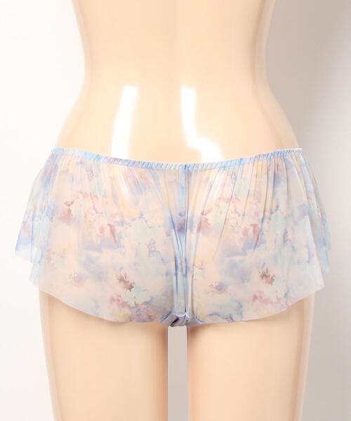 AMOSTYLE BY Triumph(アモスタイルバイトリンプ)の「ボーイズレングス スカイヴェール AMST1425 PT JX(ショーツ・レディース・ベージュ/ブルー/ホワイト・M/L)」の10枚目の写真