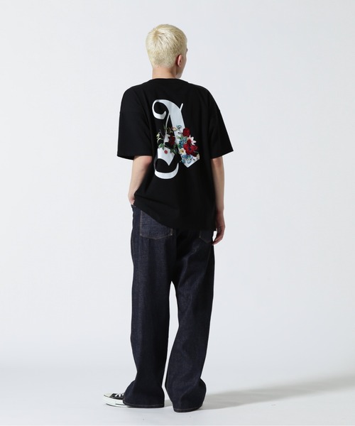 A4A（エーフォーエー）の「A4A/エーフォーエー/A FLOWER SST フラワーショートスリーブT（Tシャツ/カットソー・メンズ・ホワイト/ブラック・F）」の4枚目の写真