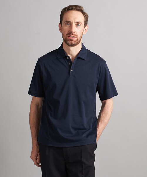 SOVEREIGN（ソブリン）の「＜SOVEREIGN＞ ショートスリーブ ポロシャツ（ポロシャツ・メンズ・グレー/ホワイト/ネイビー・S/M/L）」の3枚目の写真