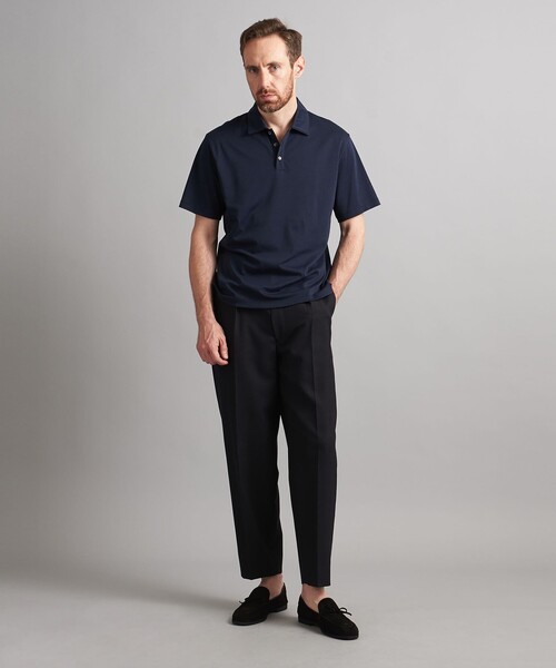 SOVEREIGN（ソブリン）の「＜SOVEREIGN＞ ショートスリーブ ポロシャツ（ポロシャツ・メンズ・グレー/ホワイト/ネイビー・S/M/L）」の13枚目の写真