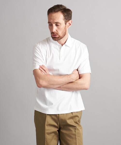 SOVEREIGN（ソブリン）の「＜SOVEREIGN＞ ショートスリーブ ポロシャツ（ポロシャツ・メンズ・グレー/ホワイト/ネイビー・S/M/L）」の7枚目の写真