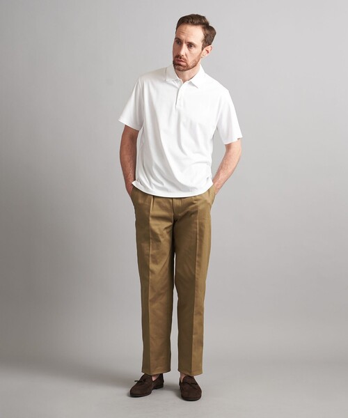 SOVEREIGN（ソブリン）の「＜SOVEREIGN＞ ショートスリーブ ポロシャツ（ポロシャツ・メンズ・グレー/ホワイト/ネイビー・S/M/L）」の5枚目の写真