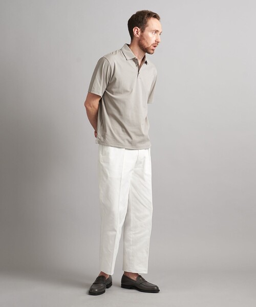 SOVEREIGN（ソブリン）の「＜SOVEREIGN＞ ショートスリーブ ポロシャツ（ポロシャツ・メンズ・グレー/ホワイト/ネイビー・S/M/L）」の8枚目の写真