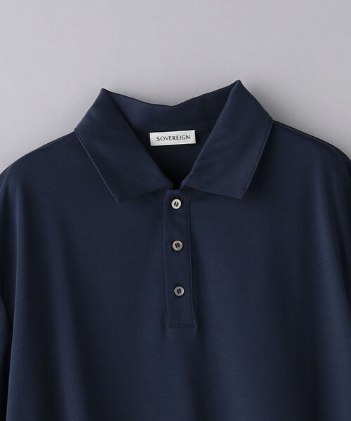 SOVEREIGN（ソブリン）の「＜SOVEREIGN＞ ショートスリーブ ポロシャツ（ポロシャツ・メンズ・グレー/ホワイト/ネイビー・S/M/L）」の9枚目の写真