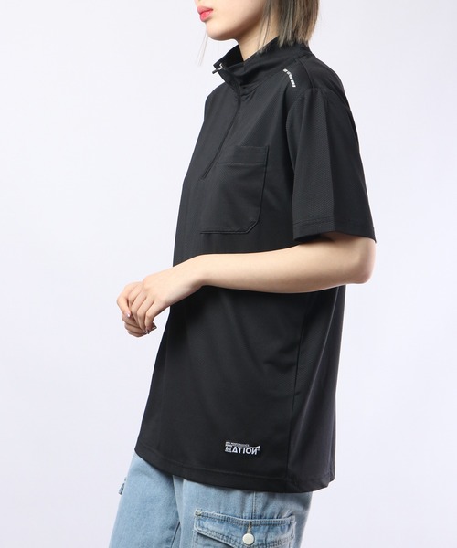 FUNALIVE（ファンアライブ）の「PIRARUCU Ｎｅｗシェイドドライナー半袖Ｚｉｐ　Ｕｐシャツ（Tシャツ/カットソー・メンズ・シルバーグレー/ブラック/ネイビー・LL/3L/L/M）」の6枚目の写真