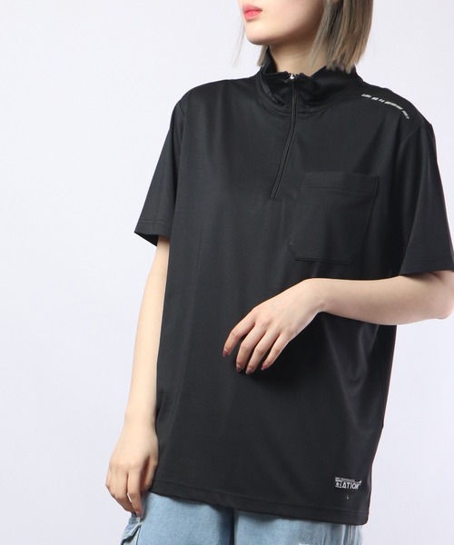 FUNALIVE（ファンアライブ）の「PIRARUCU Ｎｅｗシェイドドライナー半袖Ｚｉｐ　Ｕｐシャツ（Tシャツ/カットソー・メンズ・シルバーグレー/ブラック/ネイビー・LL/3L/L/M）」の4枚目の写真
