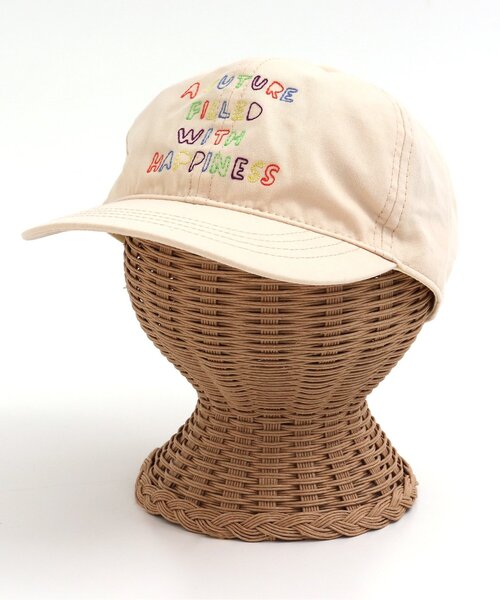 BREEZE(ブリーズ)の「Colorful モチーフ刺繍キャップ(キャップ・キッズ・サックスブルー/ブルー/ブラック/アイボリー/オレンジ/ネイビー/ピンク/クリーム・50/54/58)」の2枚目の写真