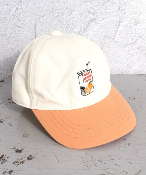 BREEZE(ブリーズ)の「Colorful モチーフ刺繍キャップ(キャップ・キッズ・サックスブルー/ブルー/ブラック/アイボリー/オレンジ/ネイビー/ピンク/クリーム・50/54/58)」の3枚目の写真