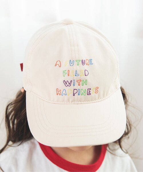 BREEZE(ブリーズ)の「Colorful モチーフ刺繍キャップ(キャップ・キッズ・サックスブルー/ブルー/ブラック/アイボリー/オレンジ/ネイビー/ピンク/クリーム・50/54/58)」の21枚目の写真