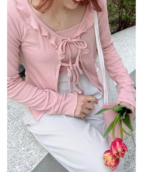 【セットアイテム】2setカーディガン（カーディガン/ボレロ）｜jumelle（ジュメロ）