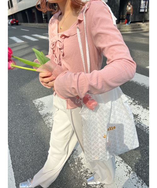 jumelle(ジュメロ)の「【セットアイテム】2setカーディガン(カーディガン/ボレロ・レディース・ベージュ/ピンク・FREE)」の5枚目の写真