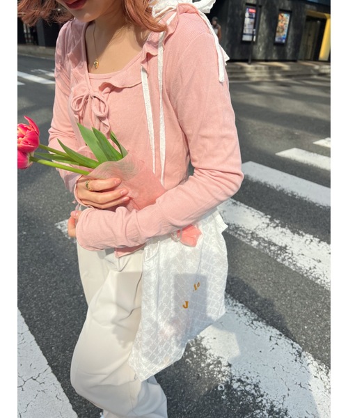 jumelle(ジュメロ)の「【セットアイテム】2setカーディガン(カーディガン/ボレロ・レディース・ベージュ/ピンク・FREE)」の18枚目の写真