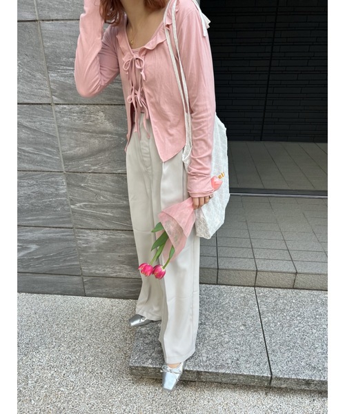 クレージュ カーディガン ボレロ ピンク クレージュ カーディガン ボレロ ピンク トップス